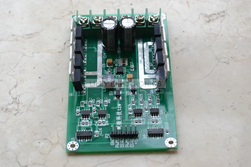 Verde 10A Placa del m/ódulo del controlador del motor H-Bridge DC MOSFET IRF3205 3-36V 10A Peak 30A