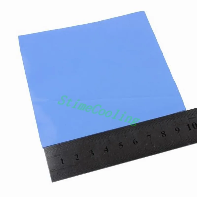 2 шт./компл. 100X100x1,0 мм синий теплопроводная паста соединений прокладки для отвода тепла