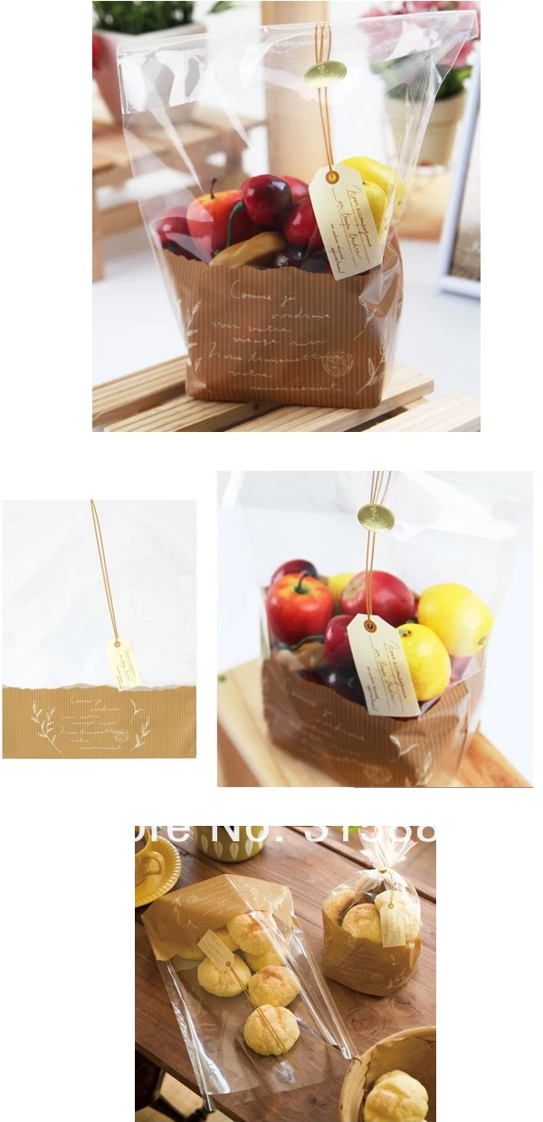 Пластиковый пакет для хлеба Печенье Сумки/бирки на чемоданы 18X23 см 200 шт./лот