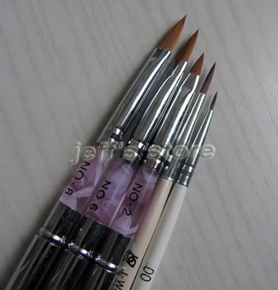 Высокое качество 2 way Pen расставить marbliezing инструмент ногтя Совет Dot Краска Маникюр Tool Kit 5 шт./лот