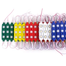 500 шт./лот IP65 smd5730 1,5 W 3 светодиодный модуль водонепроницаемый теплый белый чистый белый красного, зеленого и синего цвета инъекций сформированный светильник для DC 12 V