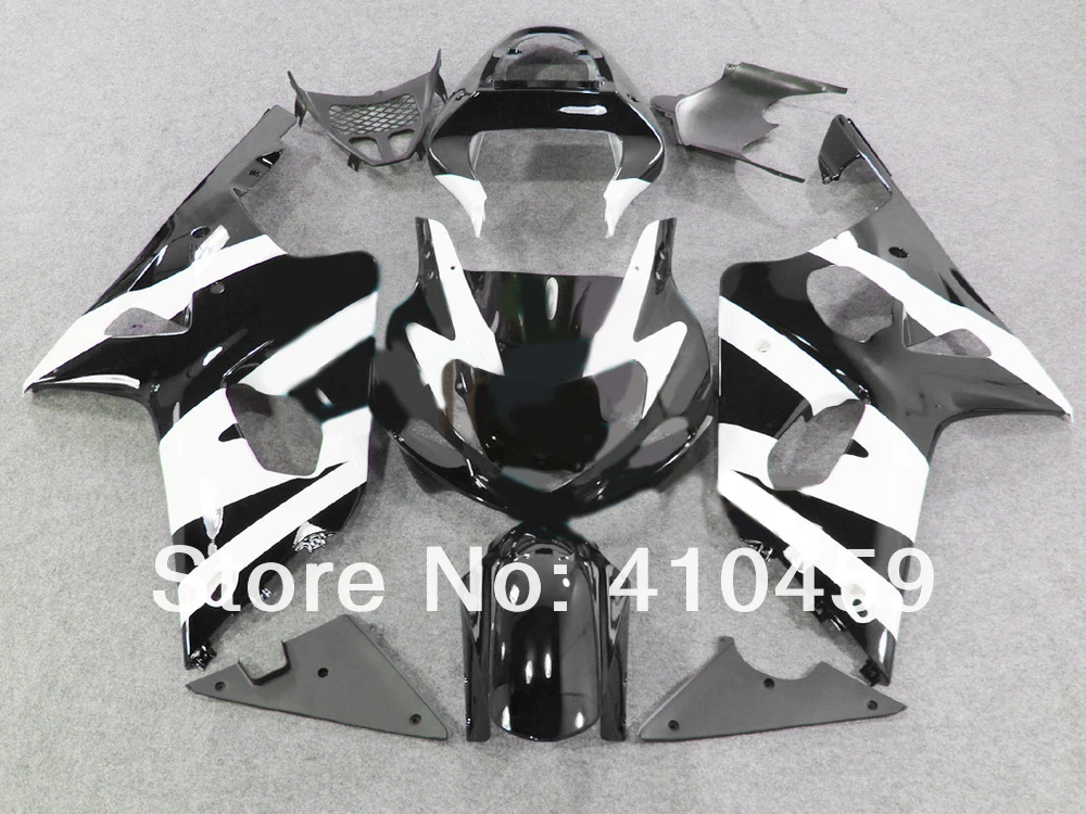 Топ-класса обтекатель комплект для SUZUKI GSXR1000 GSX-R1000 GSXR 1000 K2 00 01 02 2000 2001 2002 Известный Черный белый обтекатели комплект SP69