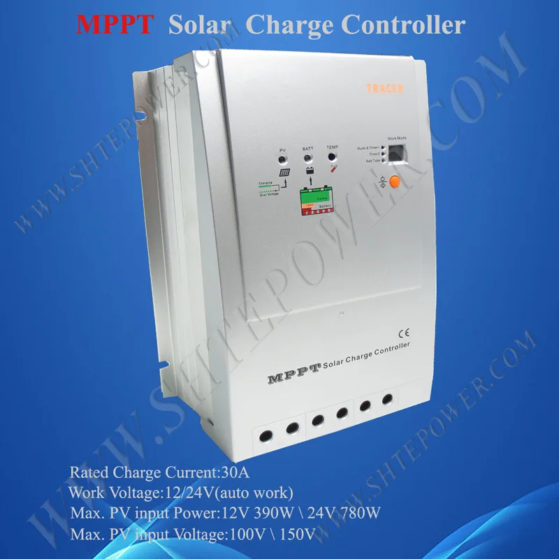30A MPPT регулятор заряда 12 в 24 В TRACER 3215 Max150V PV вход 30A