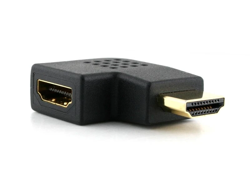 10 шт./пакет HDMI прямоугольный 90 градусов вертикальный плоский правый адаптер