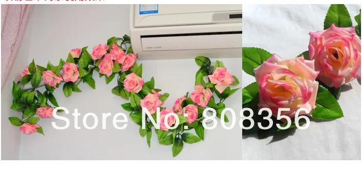 20 шт 2 метра роматический французский стиль искусственные розы камелии цветочные гирлянды свадебные Рождественские украшения лоза