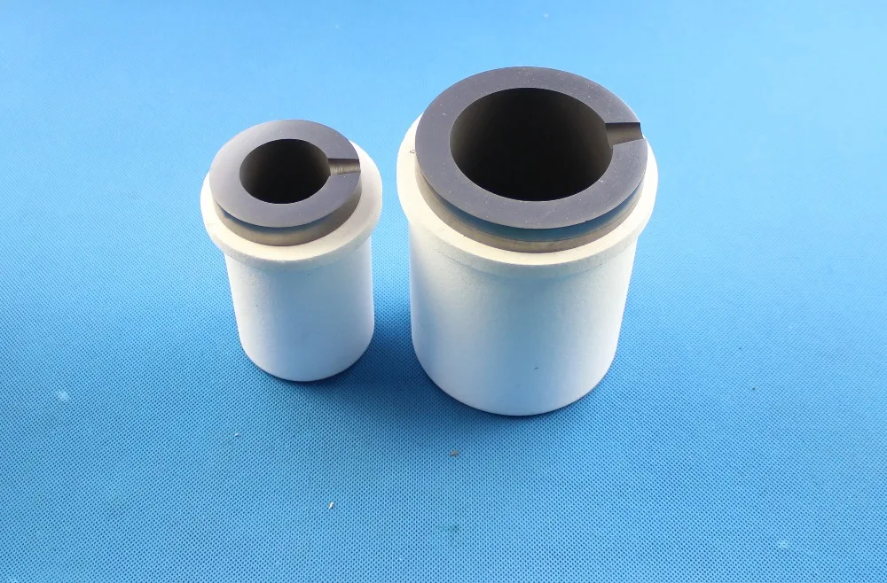 Высокая чистота плавления графитовый тигель индукционный нагреватель для