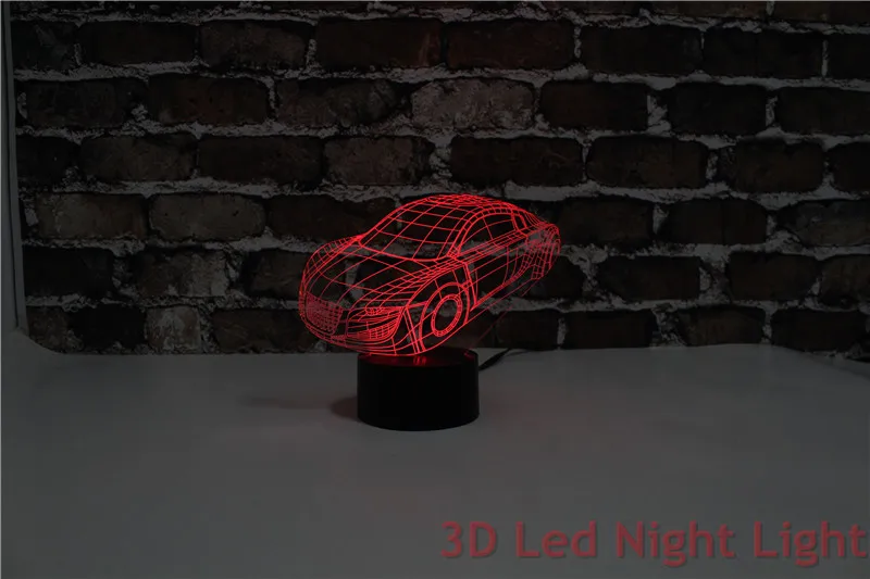 3D Поощрительный Подарок Led Суперкар Ночные Огни с CE и RoHS Сертификат YJM-2907