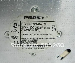 ПАПСТ 13 см 13538 24 V 6,5 W RG90-18/14N/19U 135*135*38 мм вентилятор охлаждения RG90-18