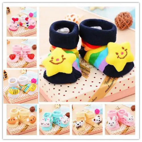 

Baby Unisex Newborn Animal Cartoon Socks Cotton Shoes Booties Boots 0-12 Months