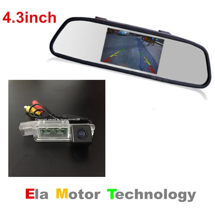 

Waterproof Car Rear View Reversing Camera For Porsche Boxster Cayman / GTS / 987C 987-2 981 with 4.3'' LCD Car Monitor Mirror