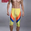 Men's swimming trunks Seven men color matching swimming trunks Fitness swimwear cycling together with long swim shorts ► Photo 3/6