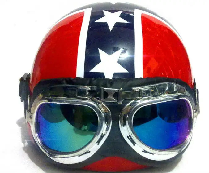 confederate flag dirt bike helmet