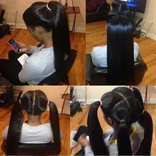 2016 Wholesale Price Straight Full Lace Wigs Glueless Full Lace Wigs With Ponytail Brazilian Virgin Human Straight Hair Wigs