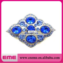Elegante Blaue Kristall Strass Brosche Für Bekleidung/Schuhe/Hochzeit/Party