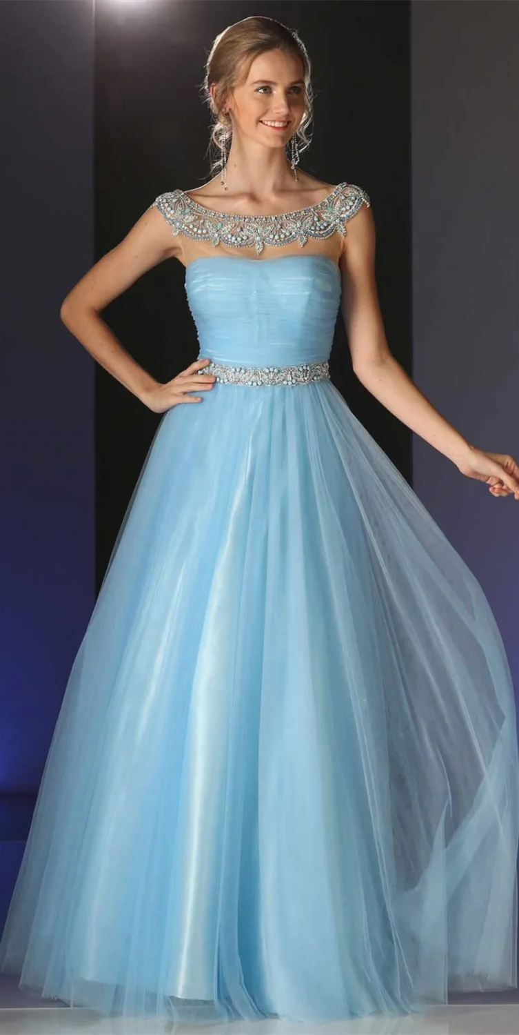 По заказу 2017 Sheer Шеи С Плеча Свадебные платья Бальное платье Длиной до пола