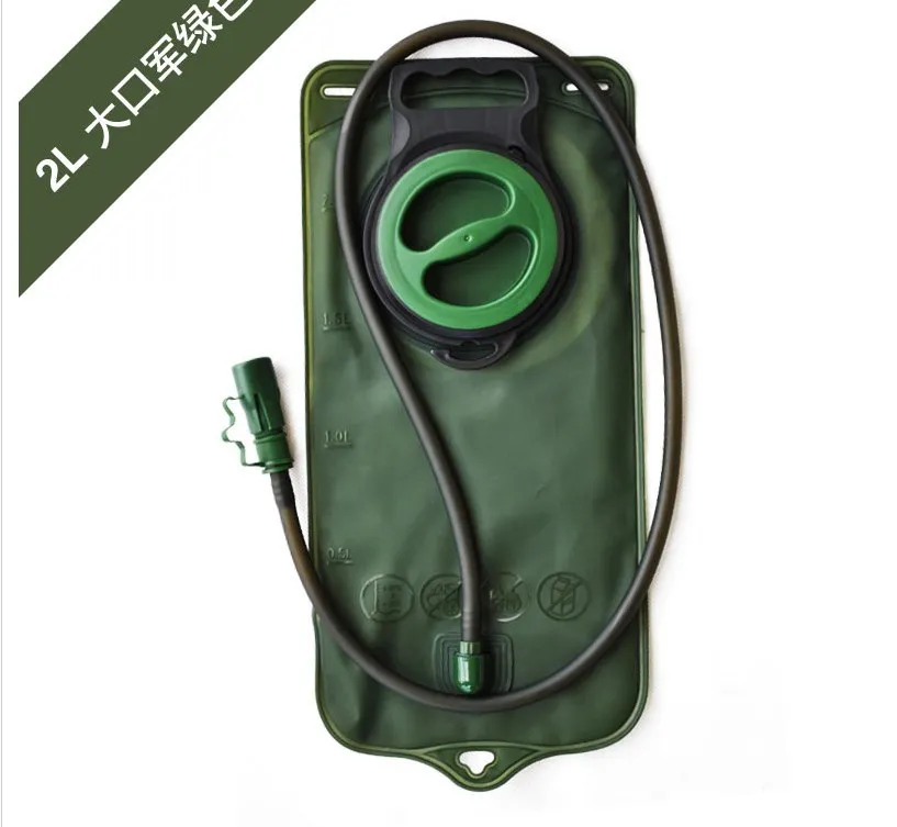 

Hot Sale 2L TPU Bicycle Mouth Sports Water Bag Bladder Hydration Camping Hiking Climbing Military Green Free Shipping
