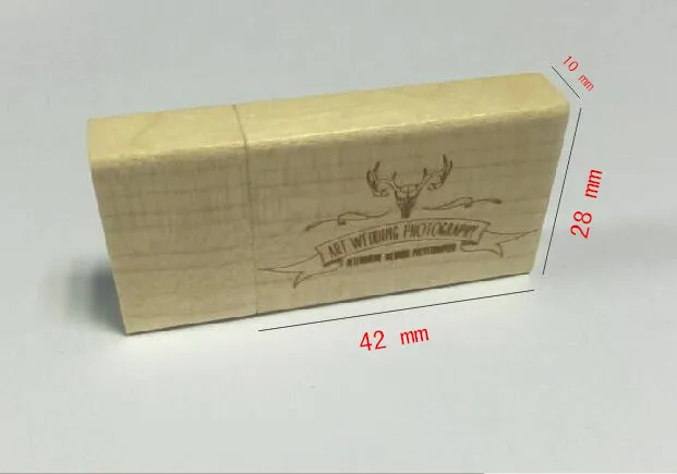 Custom maple usb stick 2,0 флеш-накопитель (DIY логотип компании, фото, слова)