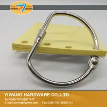 Распродажа! никелированное винтовое кольцо с фиксатором, d-образное кольцо, высокое качество, офисное кольцо, Товары