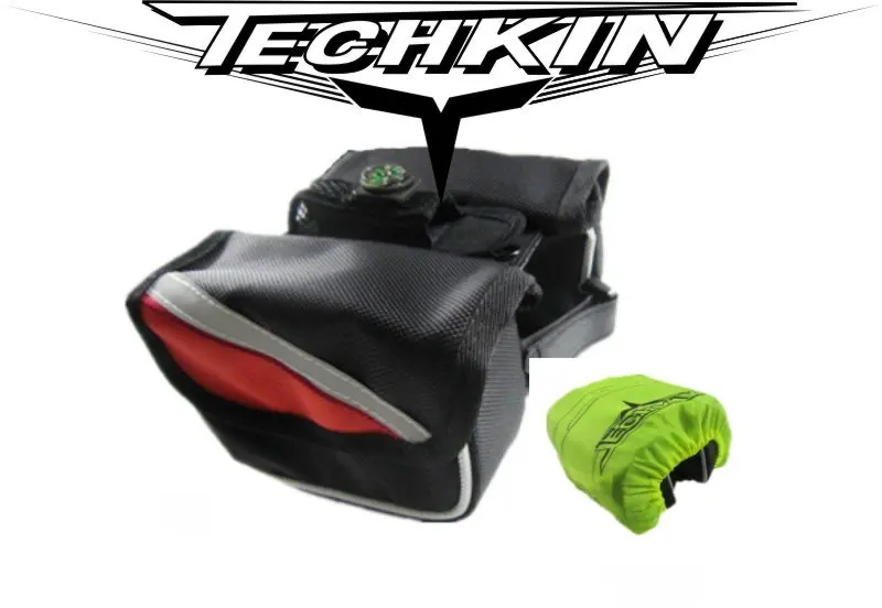 20313 TECHKIN triangle hypotenuse between bicycle saddle bag (with rain cover )