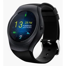 Runde Touchscreen Smart Uhr MTK2502C 300 mAh Fitness Tracker Bluetooth Smart Uhren ios Android Smartwatch Unterstützung SIM SD