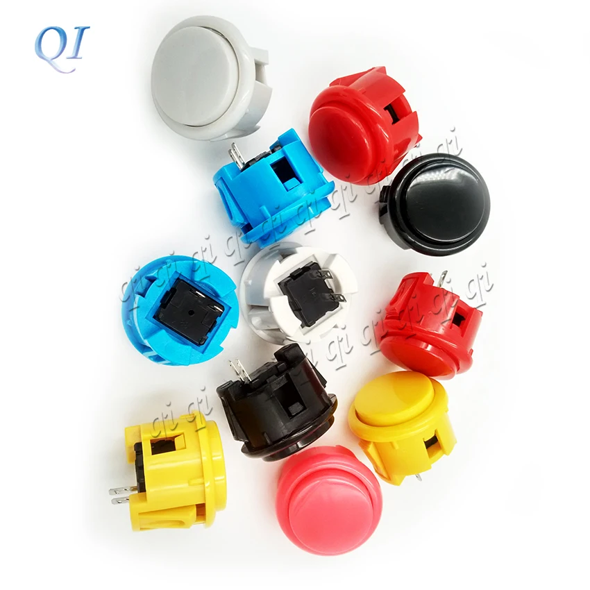 OEM 30 мм Кнопка копирования sanwa кнопка с микро-переключателем DIY аркадные боевые