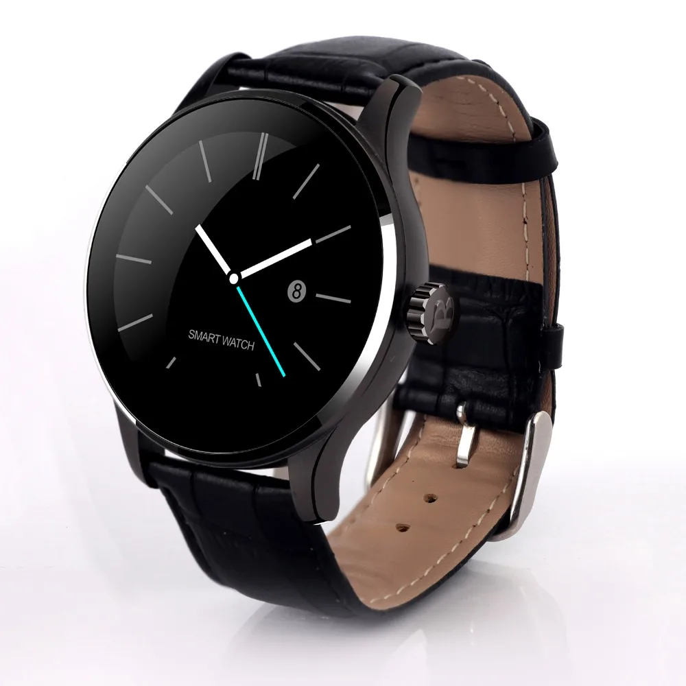 Round Bluetooth font b Smart b font font b Watches b font Clock Classic Health Metal