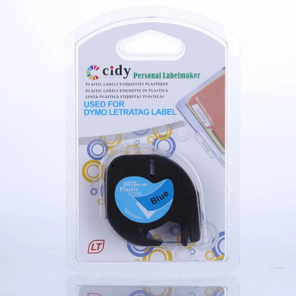 Бесплатная доставка 20 штук lt91205 LT 91205 letratag этикетка лента Dymo пластиковые Label Printer |