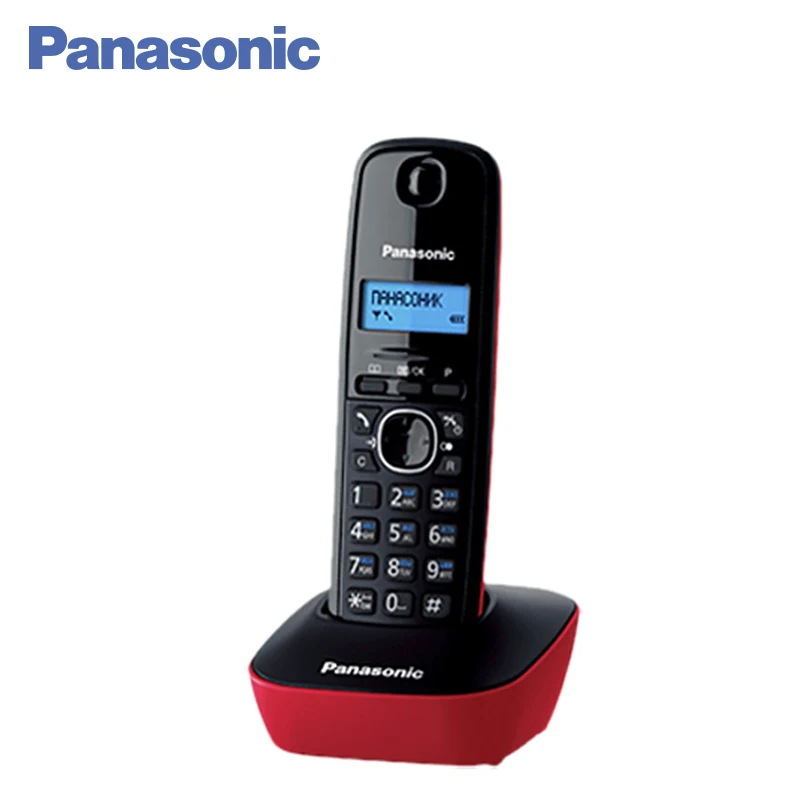 Panasonic KX TG1611RUR DECT телефон русифицированное меню и удобный интерфейс поддерживает
