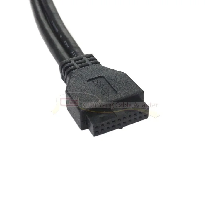 50 см материнская плата 20 Pin к USB 3,0 два порта Передняя панель для 3 " дисковый отсек