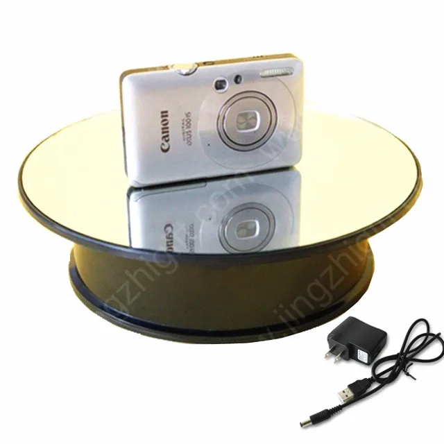 20cm High speed low speed Mirror Glass Top Rotating Rotary Display