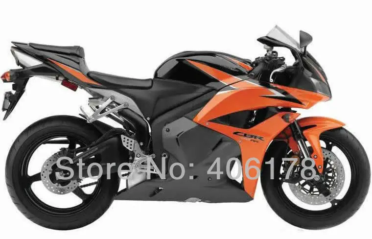 Cbr600rr abs обтекатель наборы для CBR600RR F5 09-12 оранжевый и черный мотоцикл обтекатель для продажи(литье под давлением