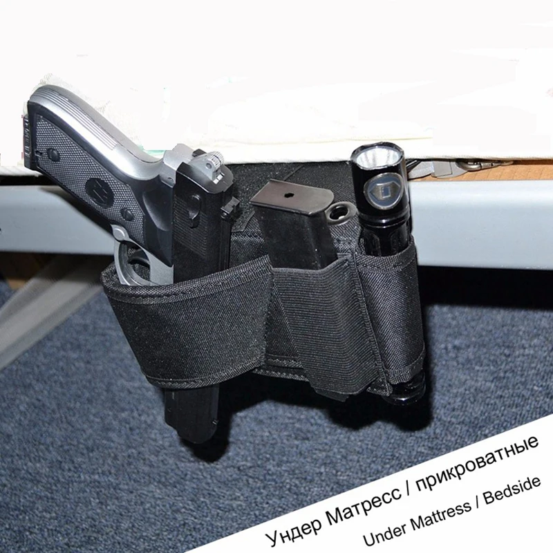 Держатель для ружья под матрасом кобура для пистолета автомобильное сиденье стол пистолетные кобуры петля журнал охотничьи оружейные аксессуары для страйкбола