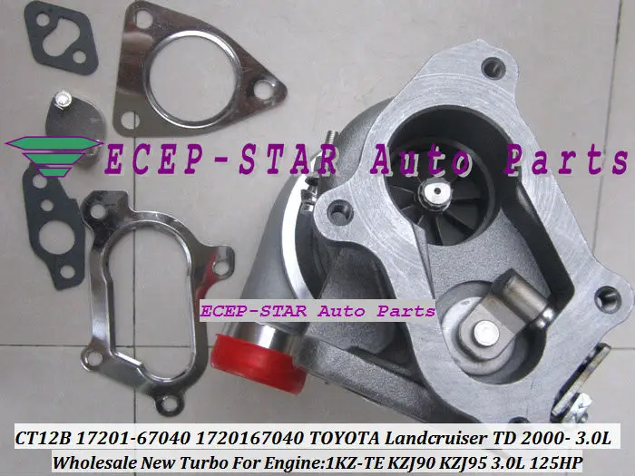 CT12B 17201-67040 1720167040 Turbo Turbine Turbocharger Fit for Toyota Landcruiser TD 2000- 1KZ-TE KZJ90 KZJ95 3.0L 125HP (6)