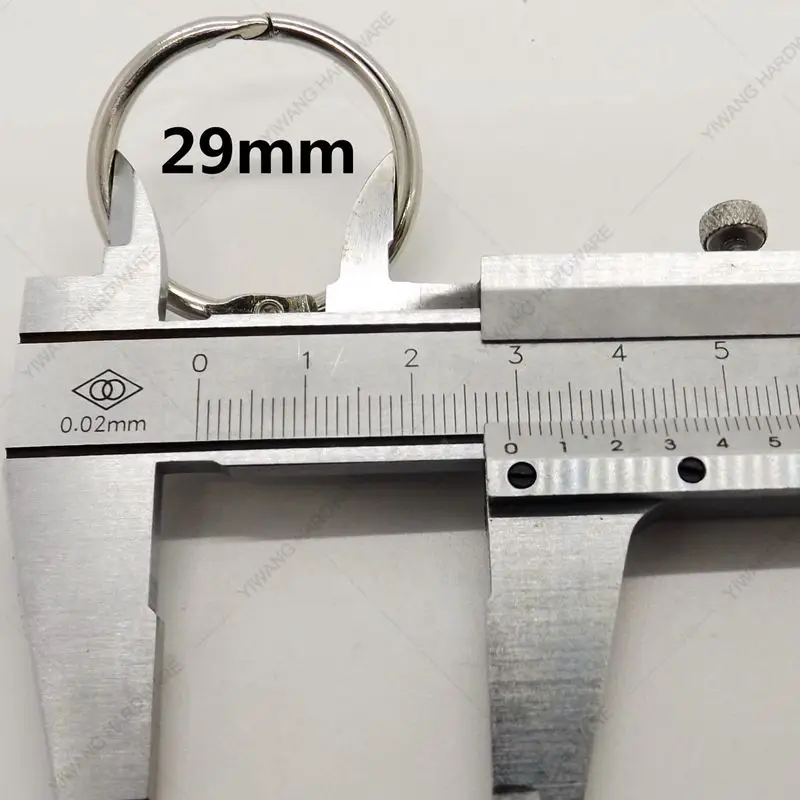 29mm AliExpress Лидер продаж, Рекламная цена, 10 шт., металлические кольца-вкладыши для книг, брелки, альбом для скрапбукинга, ремесло - Цвет: 29mm