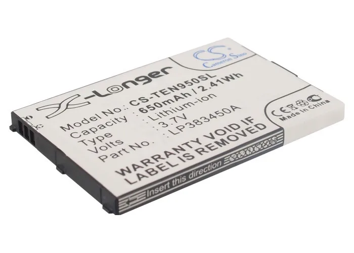 Батарея для Telefunken eurofon T95, T95 (LP383450A) Новый cameronsino