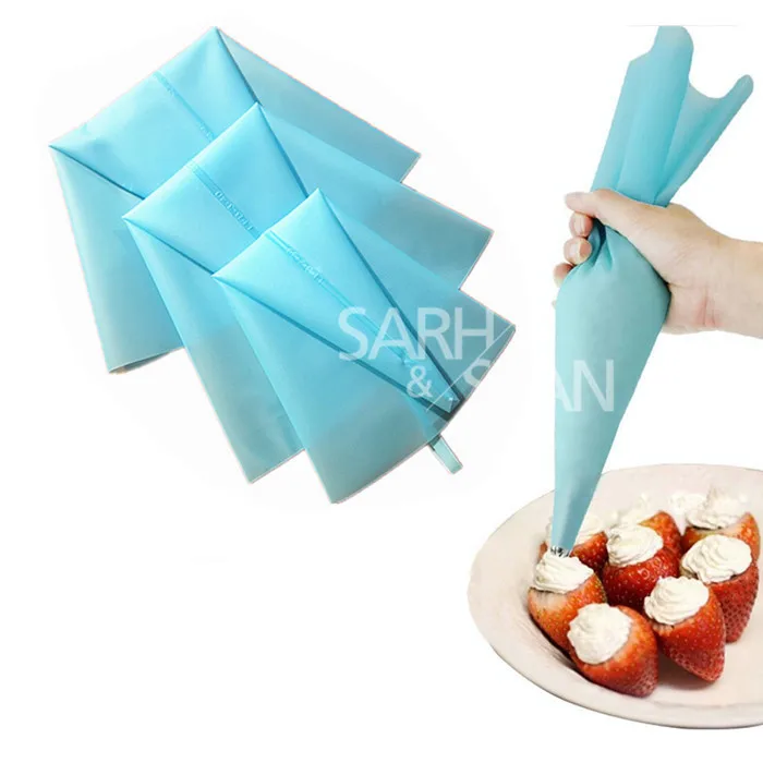 

Reusable Decorative Cakes Silicone Pastry Bags Tools Green Good Quality Food Grade Silicone Bags DIY for the Baking Molds