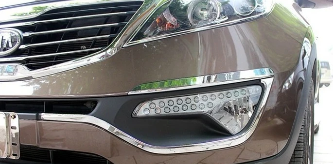 Для Kia Sportage 2010 2011 2012 2013 ABS хромированный передний противотуманный светильник 2 шт