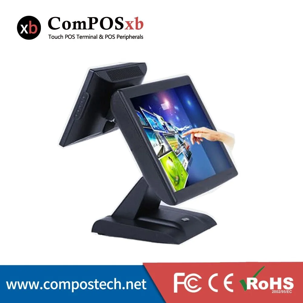 Кассовый аппарат с двойным экраном кассовый сенсорным 15 дюймовый двойной