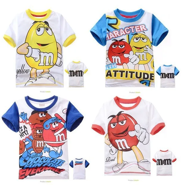 Спортивные Футболки для детей с изображением M&M's