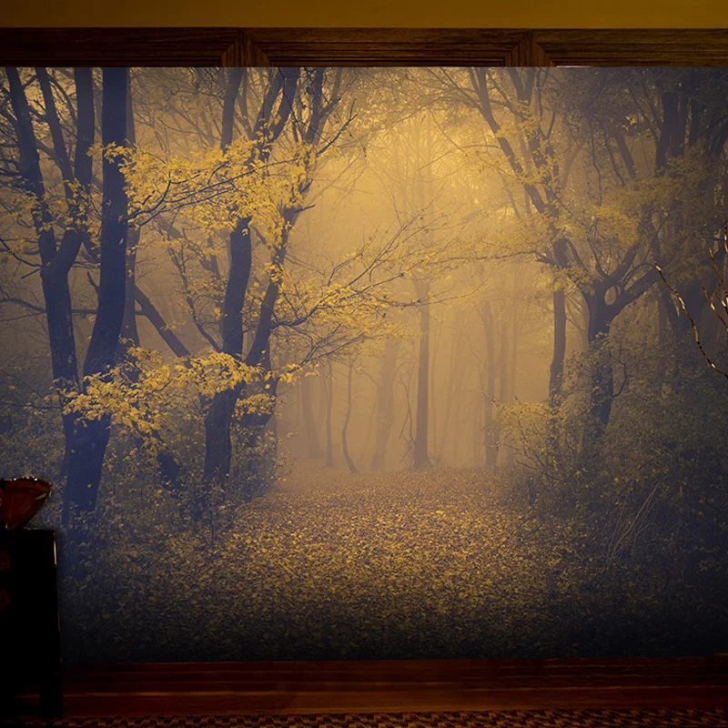Пользовательские фото обои 3D стерео Таинственный лес ужас комната побега дом с привидениями фон Декор нетканые Настенные обои