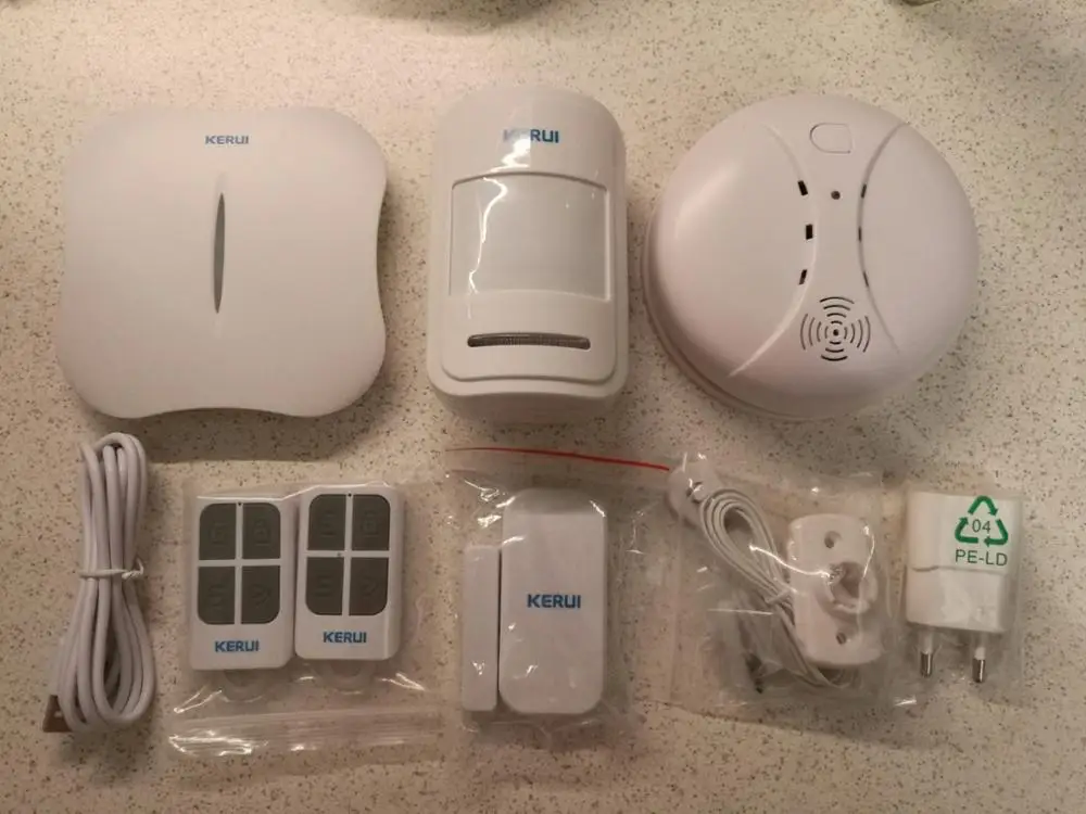 KERUI W1 Беспроводной охранных WiFi PSTN сигнализация Камера комплект мини-сигнализация устройства приложение Remote Управление