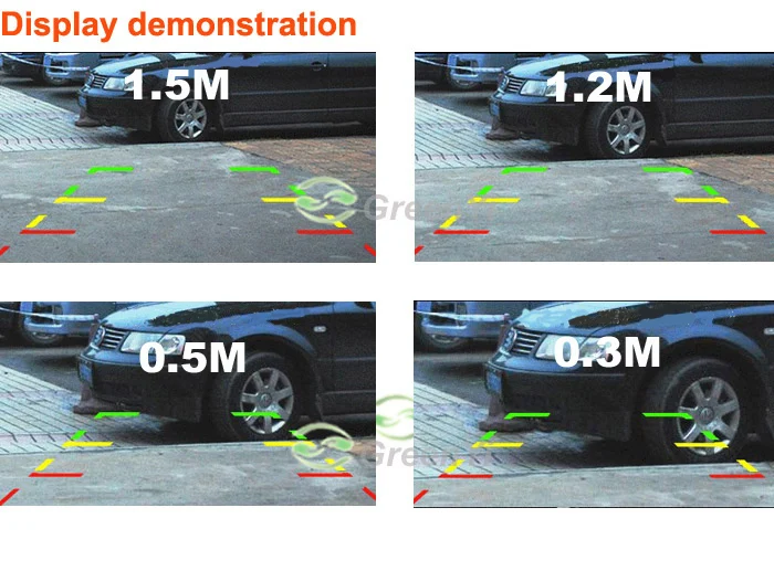 GreenYi 2 в 1, ЖК-дисплей, индикатор, звуковая сигнализация, Автомобильный Обратный датчик парковки, камера с ПЗС, ночное видение, Автомобильная камера заднего вида