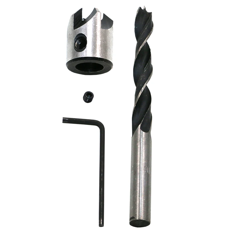 Набор зенкеров для дрели комплект из 5 насадок столярных работ 3 мм 4 6 гаечный ключ