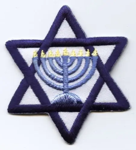 Ananadashop Gold Star David portacandele Decorativo Judaica 7 Ramo Israel Menorah Hanukkah 