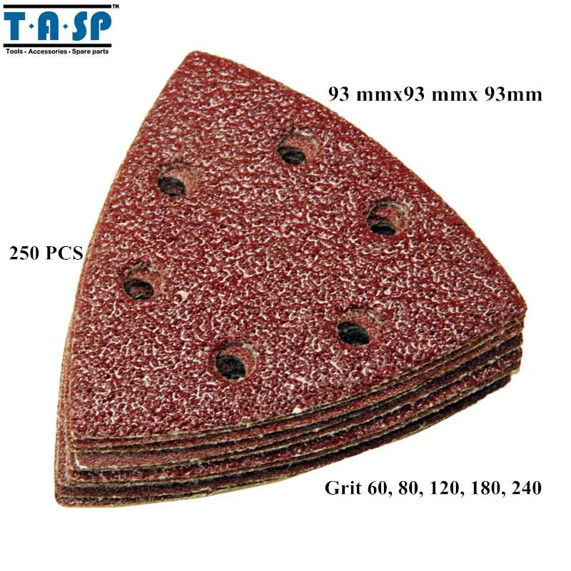 

Free shipping 25 Pieces Velcro 93mm 6 hole Delta Sander Sanding Discs Various Grits 60 80 120 180 240 Sandpaper