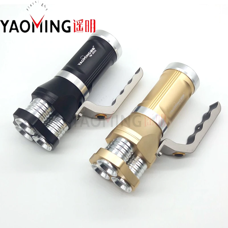 

CREE Q5 3 led bulbs hand lamp cree led waterproof rechargeable powerful led flashlight protable linternas by 3*18650 camping