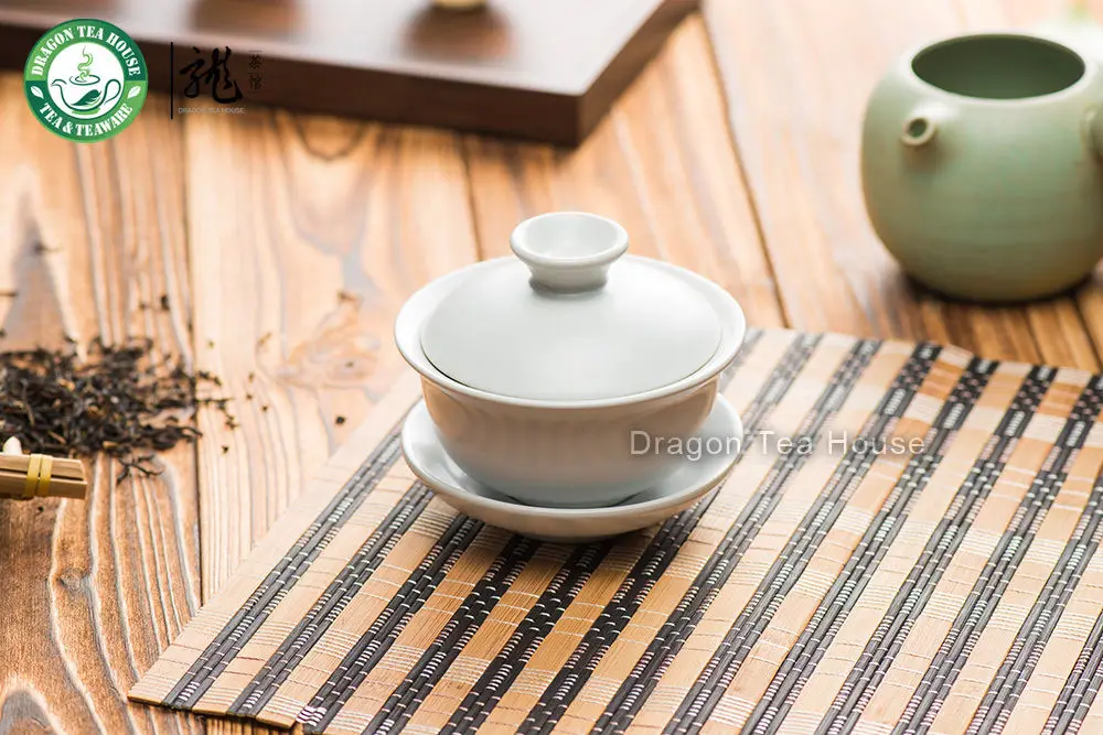 Луна белая Ru печи Celadon Gaiwan 110 мл 3,72 oz