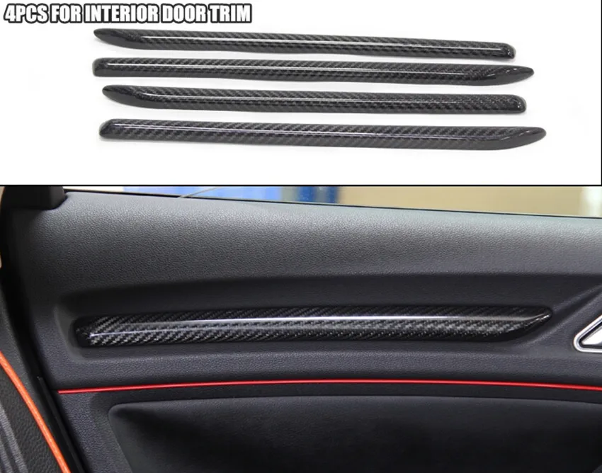 Right hand drive Real Carbon Fiber Interior Trim Complete Set Dry