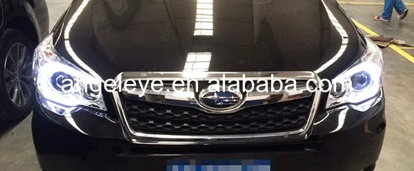 2013- год хромированный корпус для Subaru Forester светодиодные головные фары с объективом Porjector PW