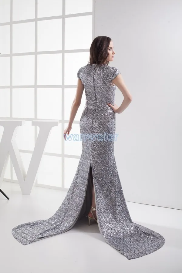Серебряные 2013 vestidos formales новинка блестка сексуальные невесты горничной платье на заказ макси долго платье пром платья